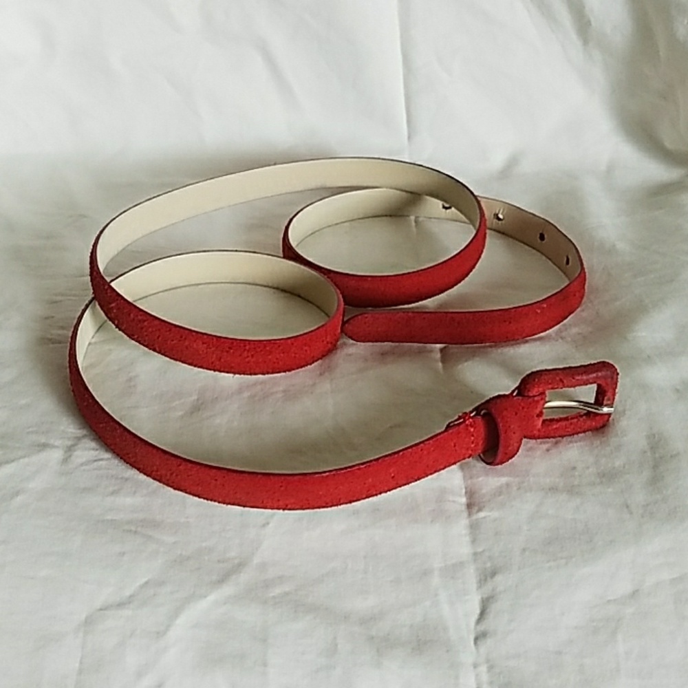Talbot Red Suede Belt